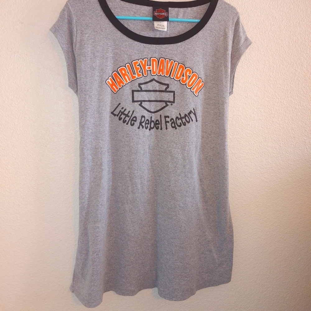 Harley Davidson little rebel factory maternity top tie back large
